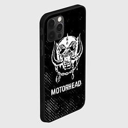Чехол для iPhone 12 Pro Max Motorhead glitch на темном фоне, цвет: 3D-черный — фото 2