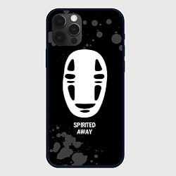 Чехол для iPhone 12 Pro Max Spirited Away glitch на темном фоне, цвет: 3D-черный