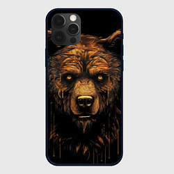 Чехол для iPhone 12 Pro Max Медведь иллюстрация, цвет: 3D-черный