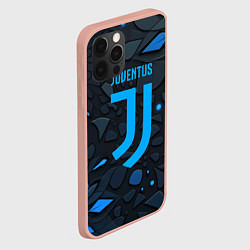 Чехол для iPhone 12 Pro Max Juventus blue logo, цвет: 3D-светло-розовый — фото 2