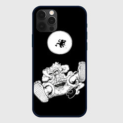 Чехол iPhone 12 Pro Max Луффи и гир 5 на луне