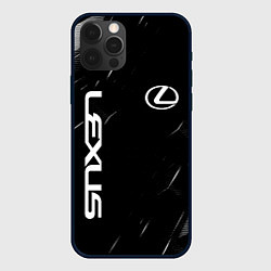 Чехол для iPhone 12 Pro Max Lexus - minimalism, цвет: 3D-черный