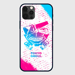 Чехол для iPhone 12 Pro Max Tokyo Ghoul neon gradient style, цвет: 3D-черный