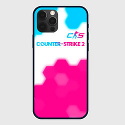 Чехол iPhone 12 Pro Max Counter-Strike 2 neon gradient style: символ сверх