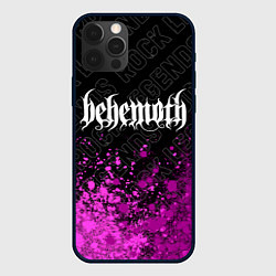 Чехол iPhone 12 Pro Max Behemoth rock legends: символ сверху