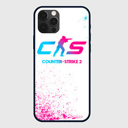 Чехол для iPhone 12 Pro Max Counter-Strike 2 neon gradient style, цвет: 3D-черный