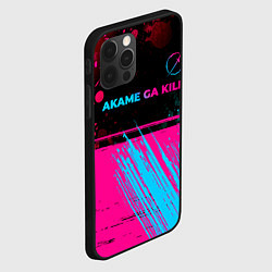 Чехол для iPhone 12 Pro Max Akame ga Kill - neon gradient: символ сверху, цвет: 3D-черный — фото 2