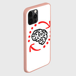 Чехол для iPhone 12 Pro Max Мозг долго загружает, цвет: 3D-светло-розовый — фото 2