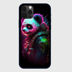 Чехол для iPhone 12 Pro Max Cyberpunk panda, цвет: 3D-черный