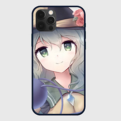 Чехол iPhone 12 Pro Max Touhou Project Улыбающаяся Койши Комейдзи