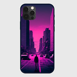 Чехол для iPhone 12 Pro Max Мёртвый розовый город, цвет: 3D-черный