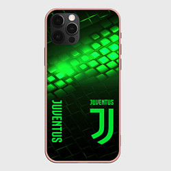Чехол iPhone 12 Pro Max Juventus green logo neon