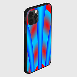 Чехол для iPhone 12 Pro Max Сине-красные, цвет: 3D-черный — фото 2