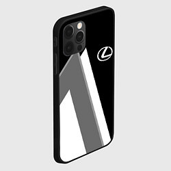 Чехол для iPhone 12 Pro Max Лексус - спортивный серый, цвет: 3D-черный — фото 2