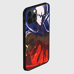 Чехол для iPhone 12 Pro Max One Punch Man Сайтама, цвет: 3D-черный — фото 2