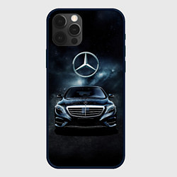Чехол iPhone 12 Pro Max Mercedes Benz black