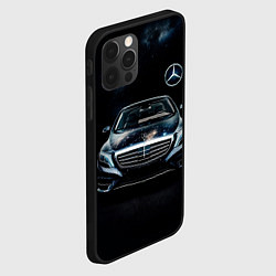 Чехол для iPhone 12 Pro Max Mercedes Benz, цвет: 3D-черный — фото 2