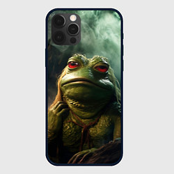 Чехол для iPhone 12 Pro Max Большая жаба Пепе, цвет: 3D-черный