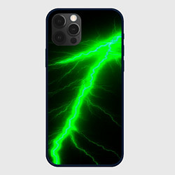 Чехол iPhone 12 Pro Max Зеленый разряд молнии