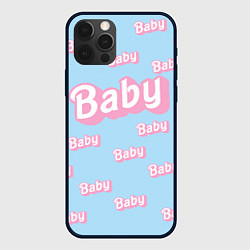 Чехол iPhone 12 Pro Max Baby - Barbie style: blue pattern