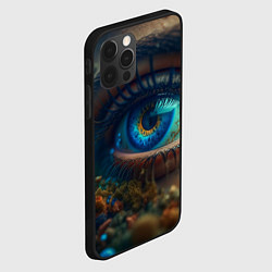 Чехол для iPhone 12 Pro Max Неоновый глаз, цвет: 3D-черный — фото 2