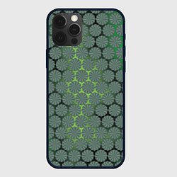 Чехол для iPhone 12 Pro Max Цветочная броня, цвет: 3D-черный