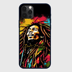 Чехол для iPhone 12 Pro Max Боб Марли в стиле арт, цвет: 3D-черный