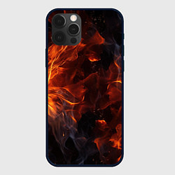 Чехол для iPhone 12 Pro Max Огонь и искры, цвет: 3D-черный