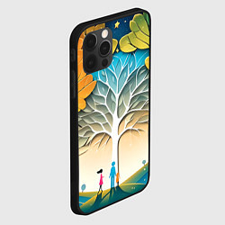 Чехол для iPhone 12 Pro Max Семейное дерево - нейросеть, цвет: 3D-черный — фото 2