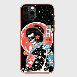Чехол iPhone 12 Pro Max Гейша Японии в кимоно - смерть полнолуние