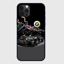 Чехол для iPhone 12 Pro Max Бэха в ночном неоновом городе, цвет: 3D-черный