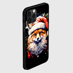 Чехол для iPhone 12 Pro Max Лисичка в новогоднюю ночь, цвет: 3D-черный — фото 2