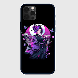 Чехол для iPhone 12 Pro Max Шинобу - Клинок демонов, цвет: 3D-черный