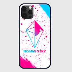 Чехол iPhone 12 Pro Max No Mans Sky neon gradient style