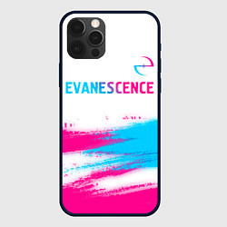 Чехол iPhone 12 Pro Max Evanescence neon gradient style: символ сверху