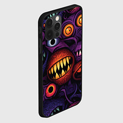 Чехол для iPhone 12 Pro Max Хэллоуинские зубастики, цвет: 3D-черный — фото 2