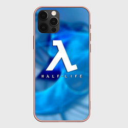 Чехол для iPhone 12 Pro Max Half life blue storm, цвет: 3D-светло-розовый
