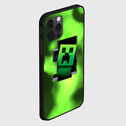 Чехол для iPhone 12 Pro Max Creeper acid, цвет: 3D-черный — фото 2