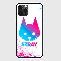 Чехол для iPhone 12 Pro Max Stray neon gradient style, цвет: 3D-черный