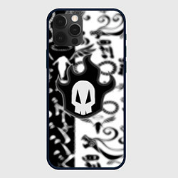 Чехол iPhone 12 Pro Max Bleach logo blur anime black