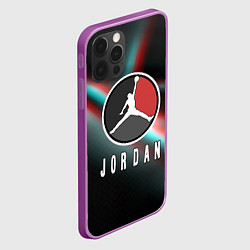 Чехол для iPhone 12 Pro Max Nba jordan sport, цвет: 3D-сиреневый — фото 2