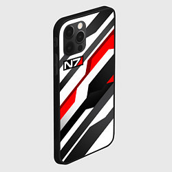 Чехол для iPhone 12 Pro Max Mass effect - white uniform n7, цвет: 3D-черный — фото 2