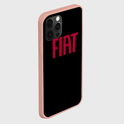Чехол для iPhone 12 Pro Max Fiat sport auto brend, цвет: 3D-светло-розовый — фото 2