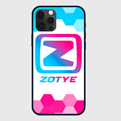 Чехол для iPhone 12 Pro Max Zotye neon gradient style, цвет: 3D-черный