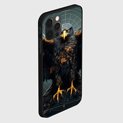 Чехол для iPhone 12 Pro Max Орёл с расправленными крыльями, цвет: 3D-черный — фото 2