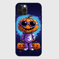 Чехол для iPhone 12 Pro Max Тыквенная голова, цвет: 3D-черный
