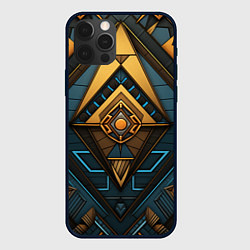 Чехол для iPhone 12 Pro Max Узор в египетском стиле, цвет: 3D-черный