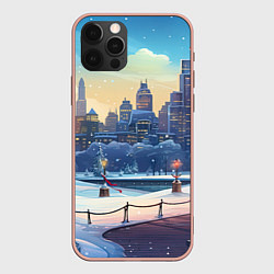 Чехол iPhone 12 Pro Max Зимний большой город