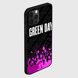 Чехол для iPhone 12 Pro Max Green Day rock legends посередине, цвет: 3D-черный — фото 2