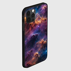 Чехол для iPhone 12 Pro Max Космическая туманность, цвет: 3D-черный — фото 2